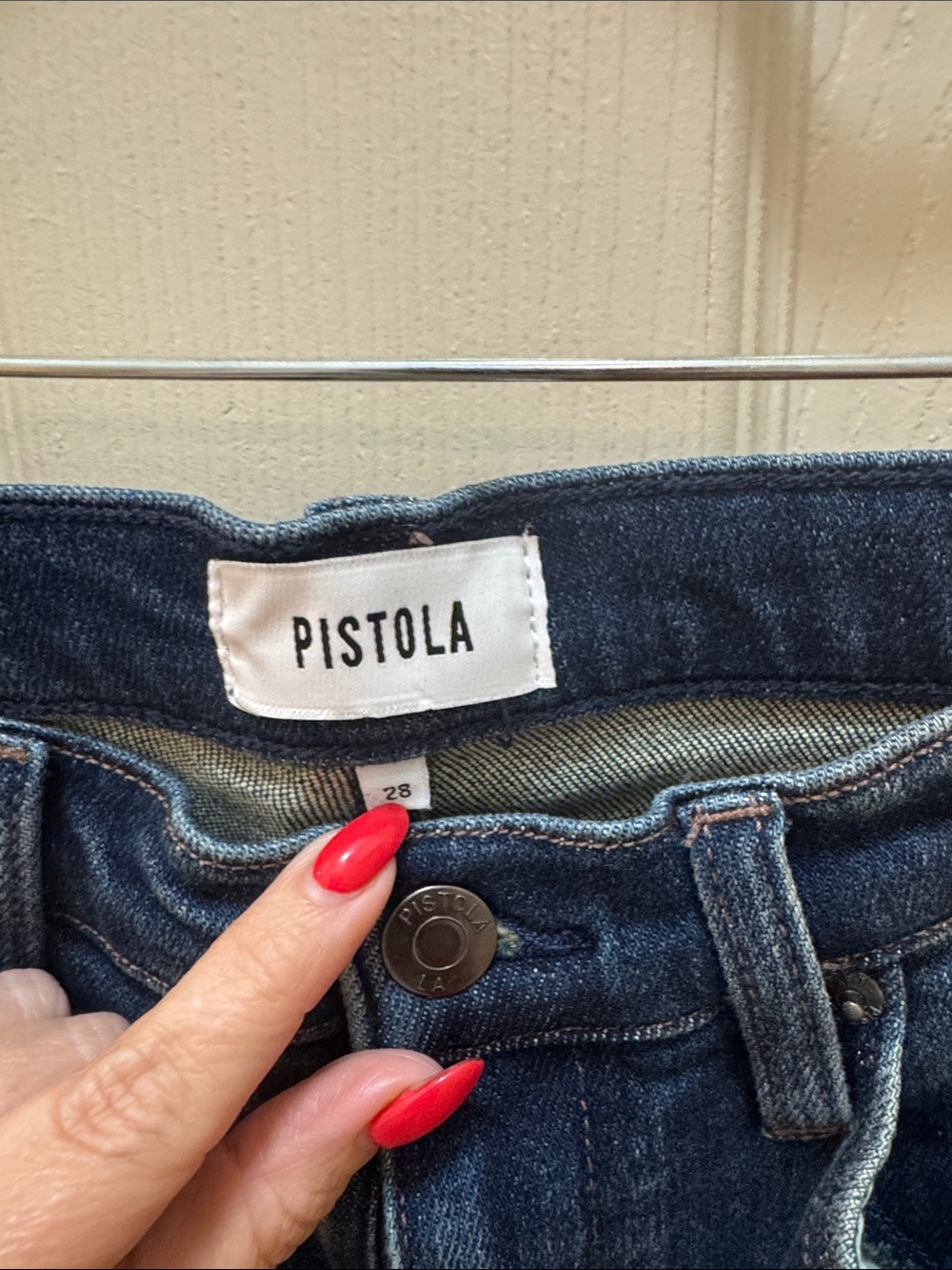 pistola Dark Indigo High-Rise Stretch Jeans